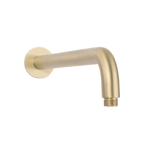 Mira Brushed Brass Gold Curved Shower Arm