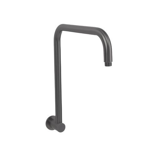 Mira Brushed Gunmetal High Rise Upswept Shower Arm