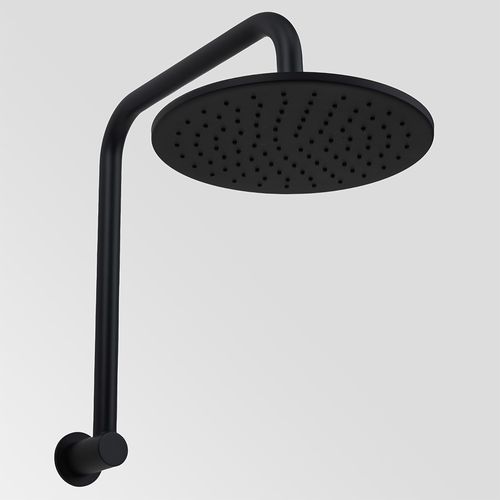 Mira Matte Black High Rise Upswept Shower Arm