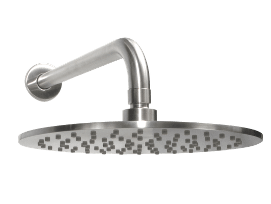 Urban Rain Shower with Wall Arm Brushed Stainless
