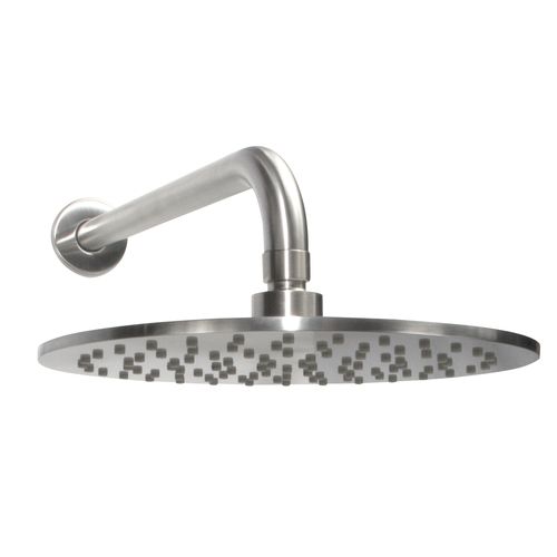 Urban Rain Shower with Wall Arm Brushed Stainless