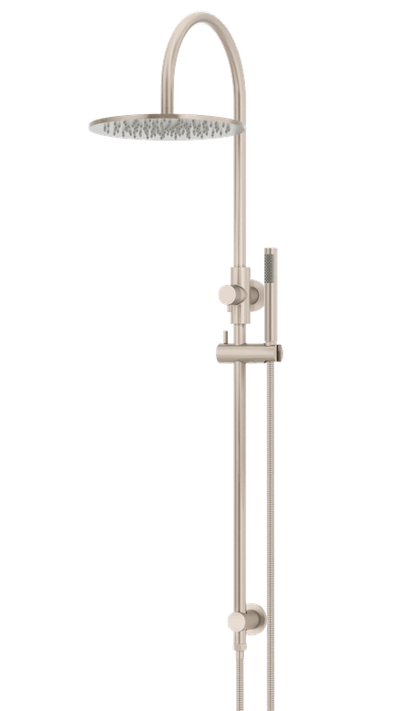 Round Gooseneck 300mm Rose, Single-Function Hand Shower