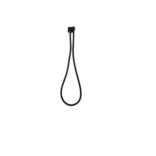 Square Shower Rail Matte Black