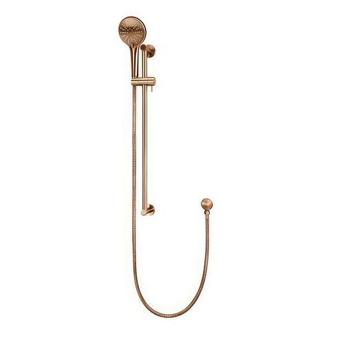 Round Hand Shower on Rail Column, Three Function Hand Shower
