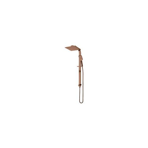 Olympia Double Head Shower (Square) Brushed Copper
