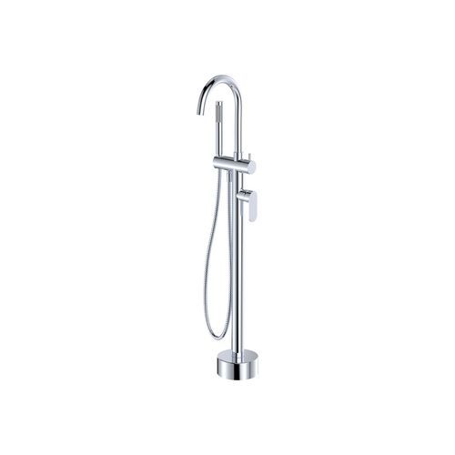Empire Slim Floor Mounted Bath Mixer with Hand Shower