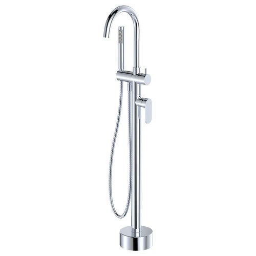 Empire Slim Floor Mounted Bath Mixer with Hand Shower