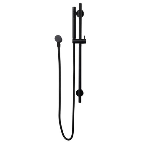 Mira Matte Black Shower on Rail