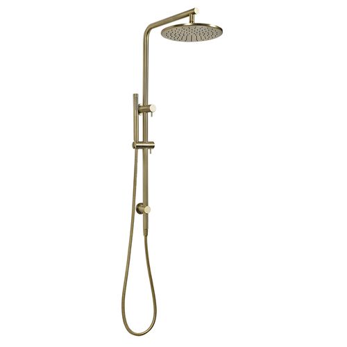 Mira Brushed Brass Gold Shower Rail Twin Set
