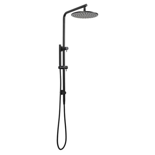 Mira Matte Black Shower Rail Twin Set