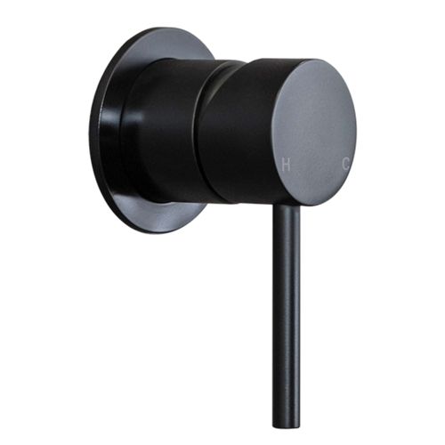 Mira Matte Black Wall Mixer