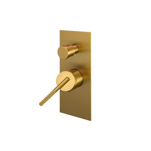Caddence Mixer with Diverter Brushed Brass