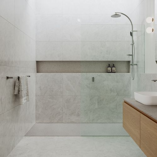 Custom Sized Solid Surface Shower Base