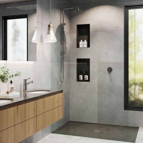 Custom Sized Solid Surface Shower Base
