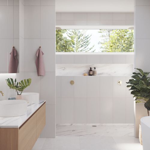 Custom Sized Solid Surface Shower Base