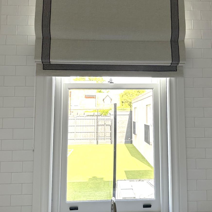 Blockout Lined Roman Blinds