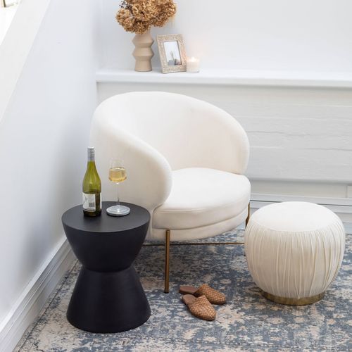 Westside Round Accent Table - Black