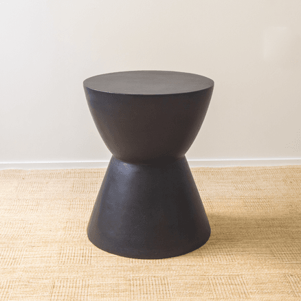 Westside Round Accent Table- Black