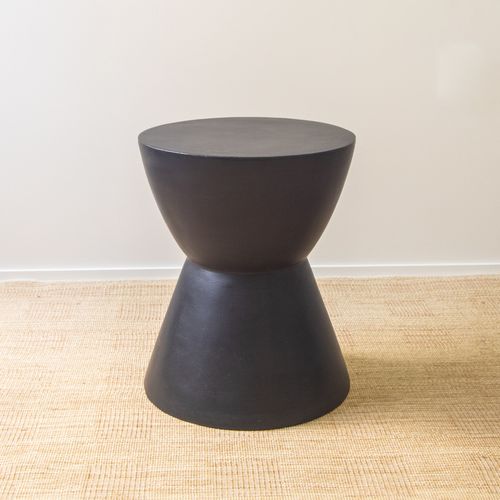 Westside Round Accent Table- Black