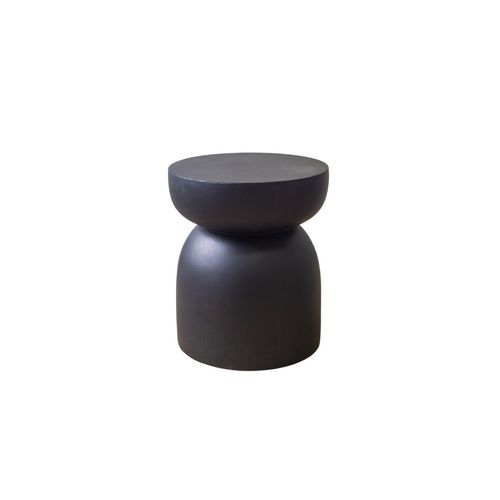 Pedestal Side Table- Black