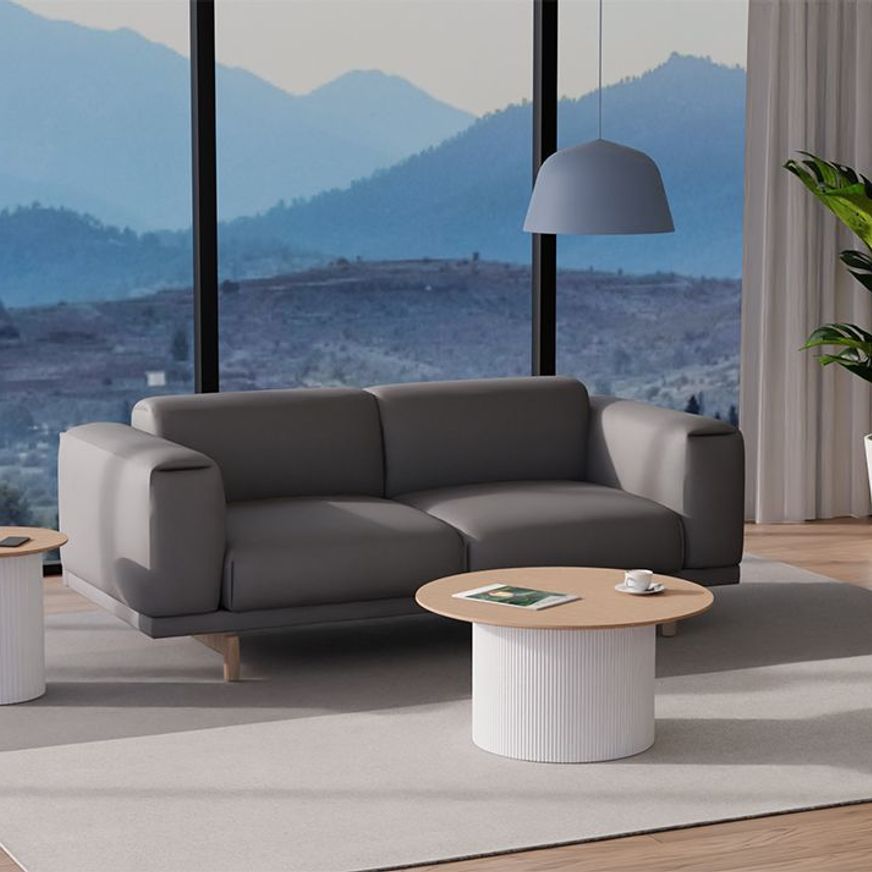 Mimi Side Table - White - Natural