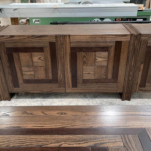 Custom Walnut Inlay Sideboard