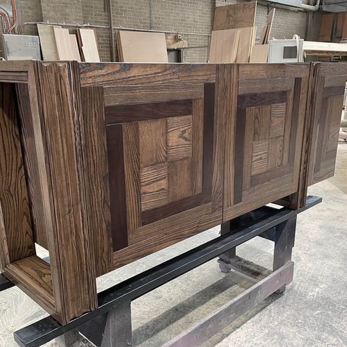 Custom Walnut Inlay Sideboard