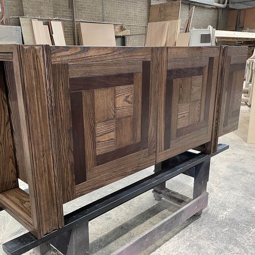 Custom Walnut Inlay Sideboard