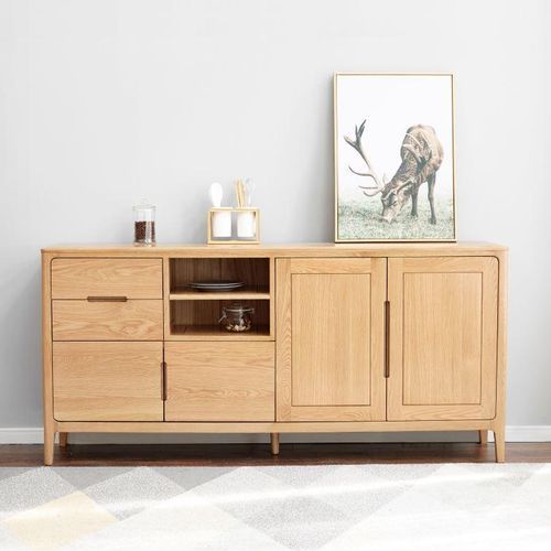 Seattle Natural Solid Oak Extra Large Sideboard