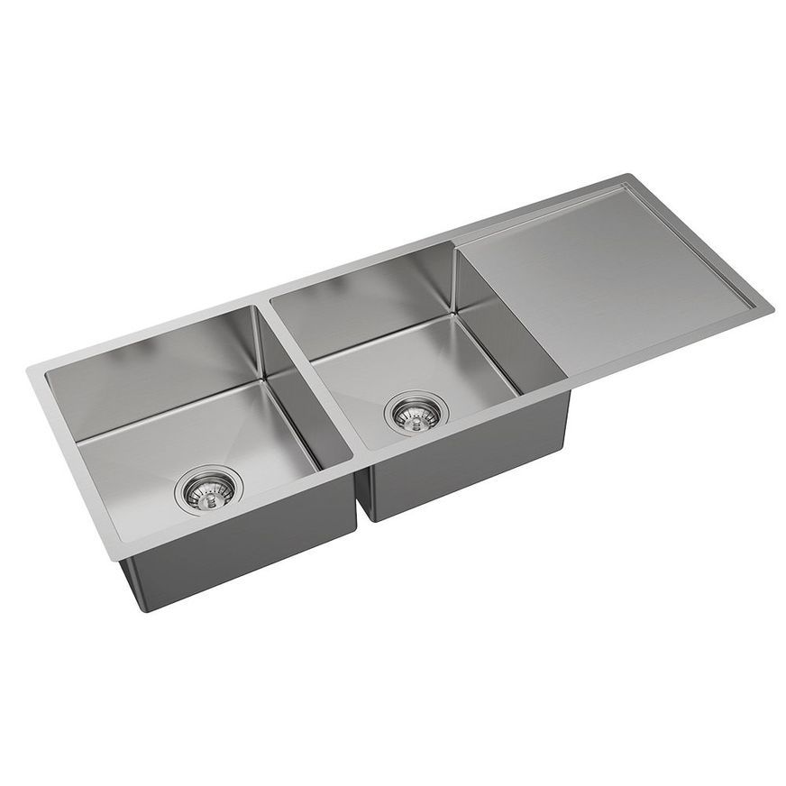 Hana 29L/29L Double Kitchen Sink with Drainer