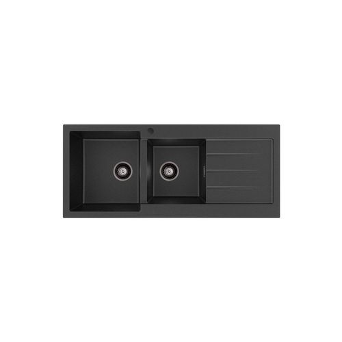 Kuro Granite 32L/22L Double Kitchen Sink with Drainer