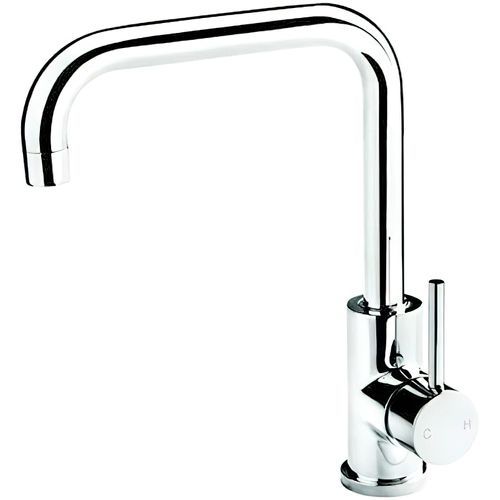 Platinum Squareneck Sink Mixer Chrome