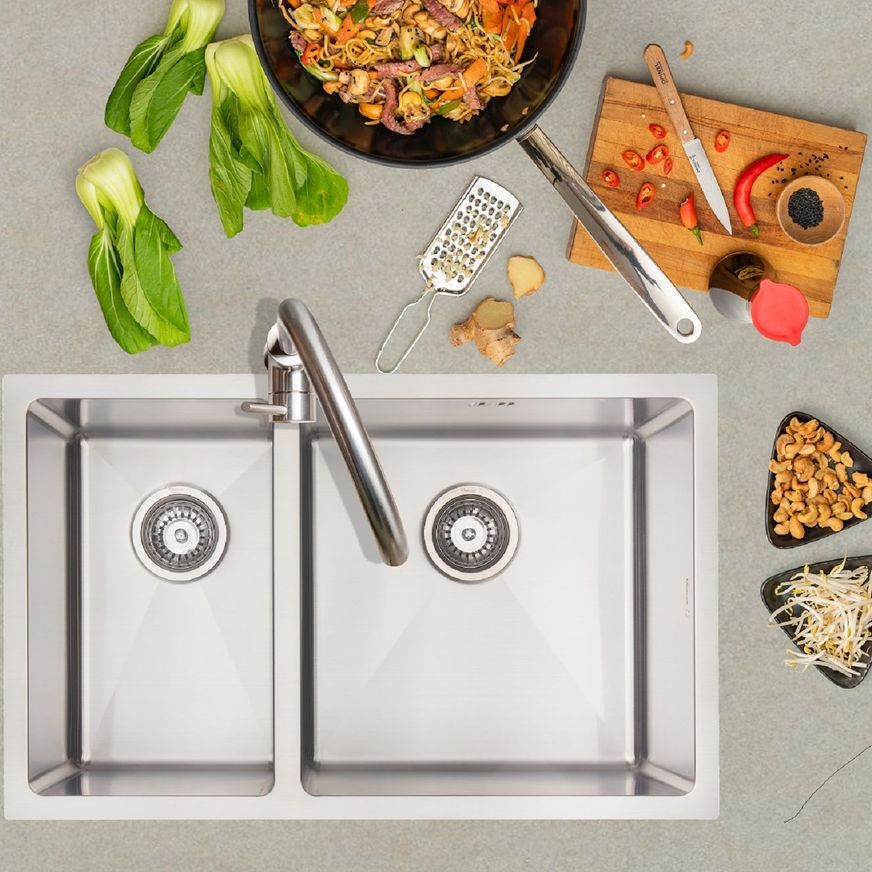 Handmade Stainless Steel Sinks (tight radius) by Mercer