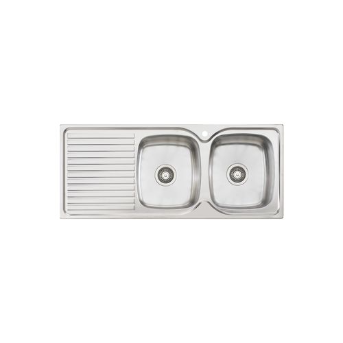Endeavour Double Bowl Sink With Drainer