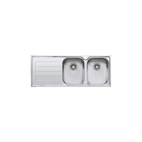 Flinders Double Bowl Topmount Sink With Drainer