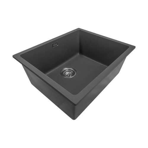 Aura Granite 500mm Single Kitchen Sink Matte Black