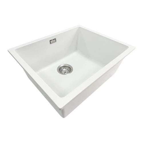 Aura Granite 500mm Single Kitchen Sink Matte White
