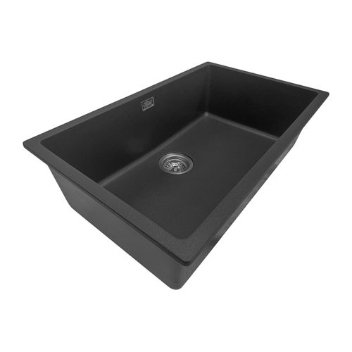 Aura Granite 700mm Single Kitchen Sink Matte Black
