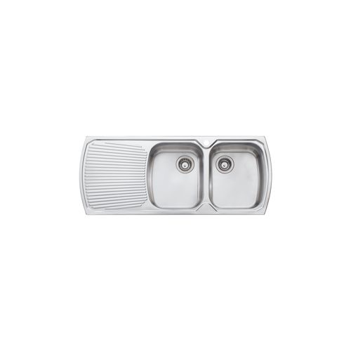Monet Double Bowl Topmount Sink with Drainer