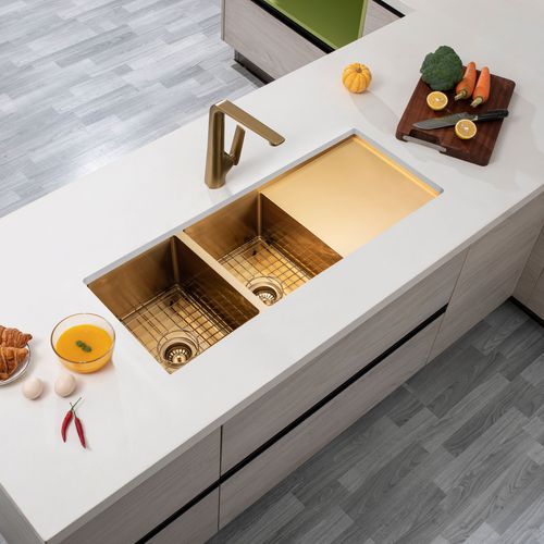 TWM9G | Stainless Steel Sink Double Bowl with Drainer