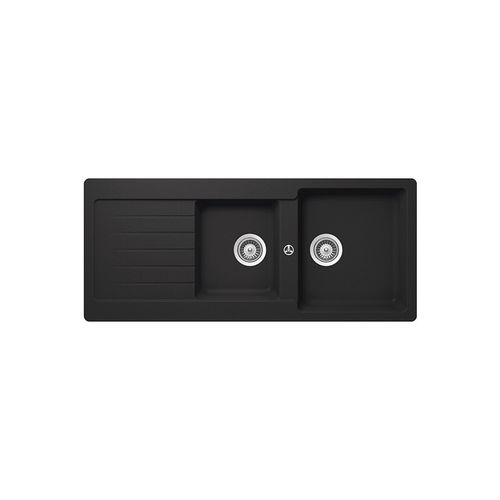 Schock Typos 1 & 3/4 Bowl with Drainer Onyx
