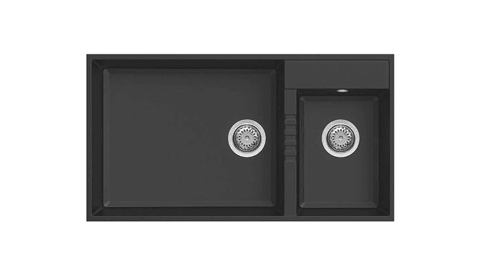 Elleci Square Large Capacity Granite Sink Undermount