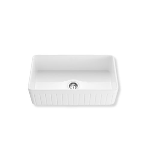 Large Butlers sink fluted fireclay 828mm - TK3318T
