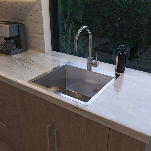 Leo 510x500 Single Bowl Tap Landing Sink