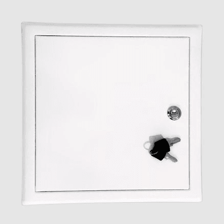 Access Panel – White, Steel, Lockable