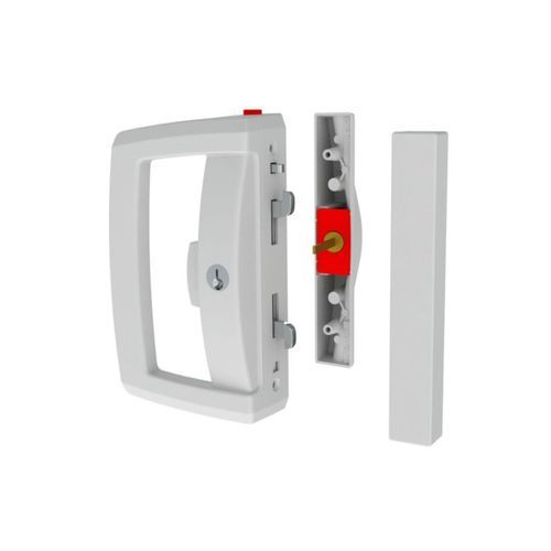 Aria D Pull with Pinnacle Sliding Door Lock