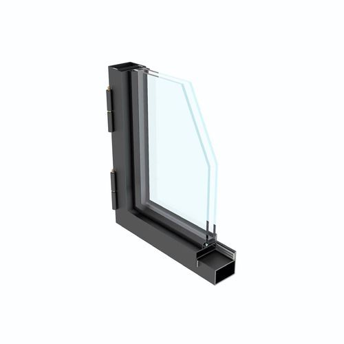 Steel Frame Glass Barn Sliding Doors - Galvanised FPS50