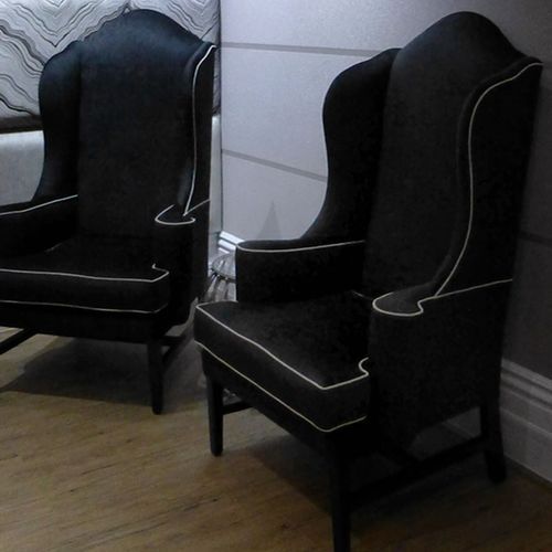 Modernist Wingback Chair