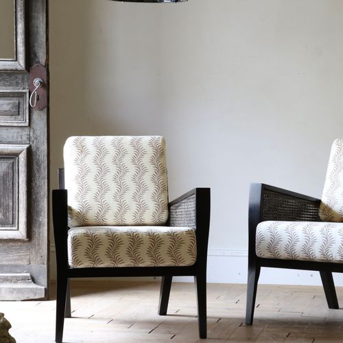 Modern Cane Armchairs
