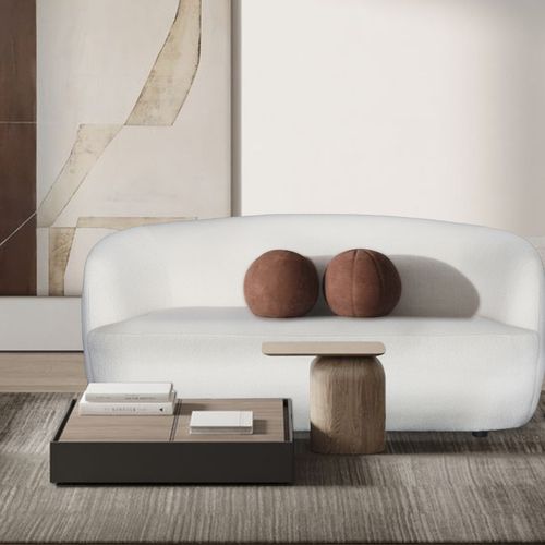 Boucle Love Seat Sofa